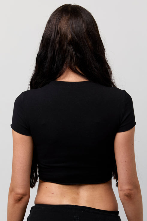 GRAFFITI BABY TEE BLACK